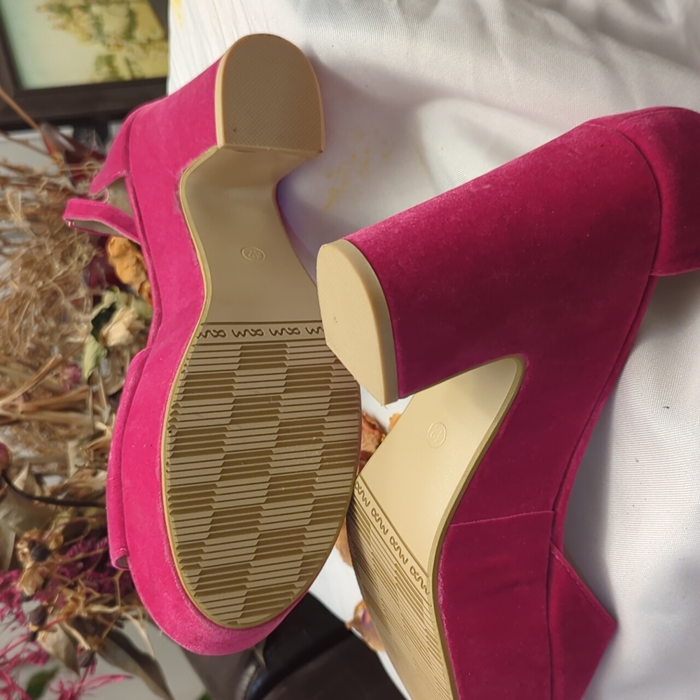 Camssoo bright pink platform sandals - Picture 8 of 12